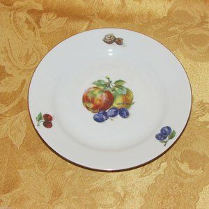 Vintage KAHLA Porcelain Cake or Salad Plate 7 1/2" GDR Germany Cottagecore